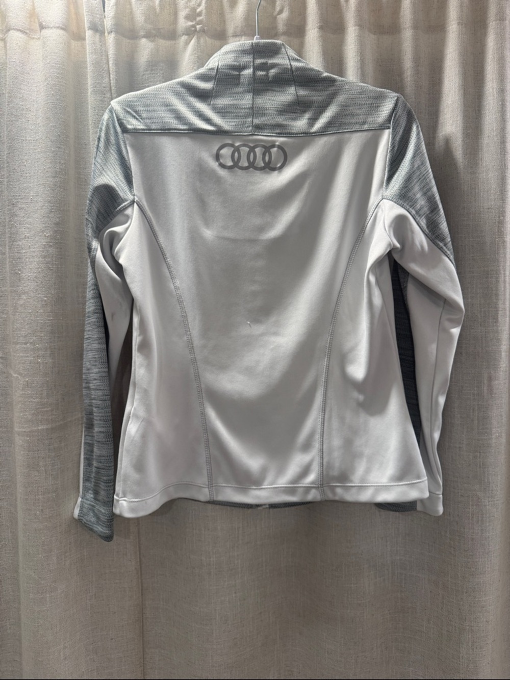 Audi Branded Grey Knit Zip Up - Small